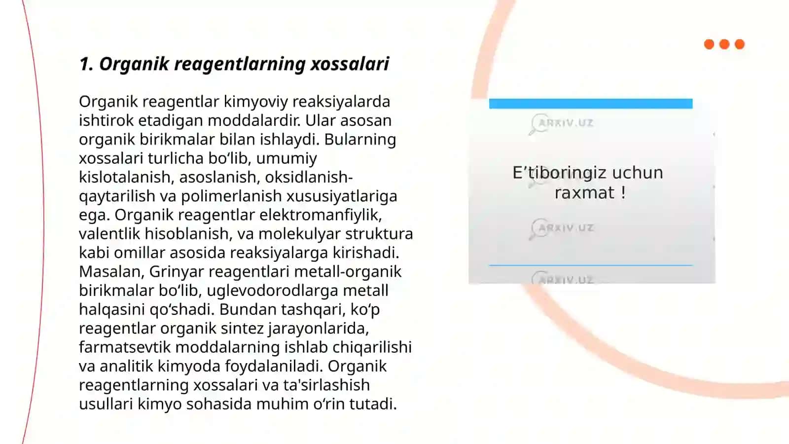 Analitik kimyoda organik reagentlarning qôllanilishi 3