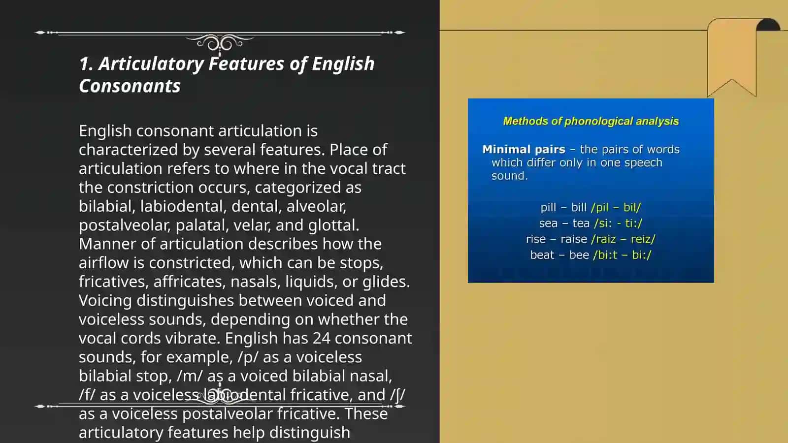 Phonological Analysis of English Consonants 3