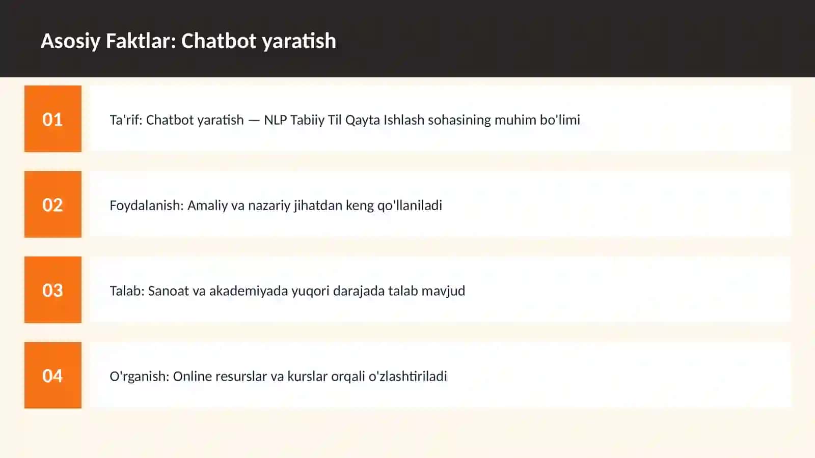 Chatbot yaratish 3