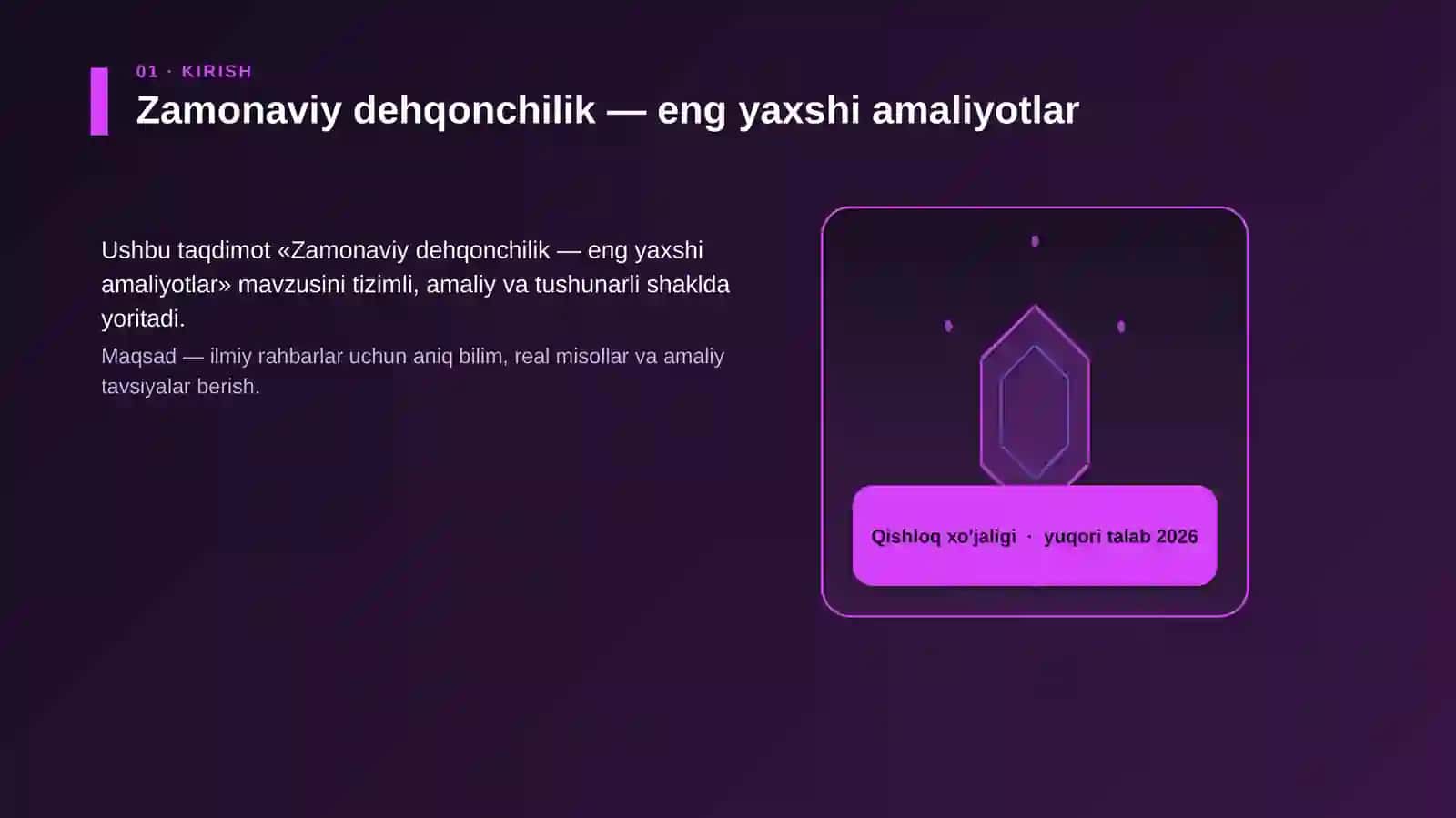 Zamonaviy dehqonchilik — eng yaxshi amaliyotlar 3