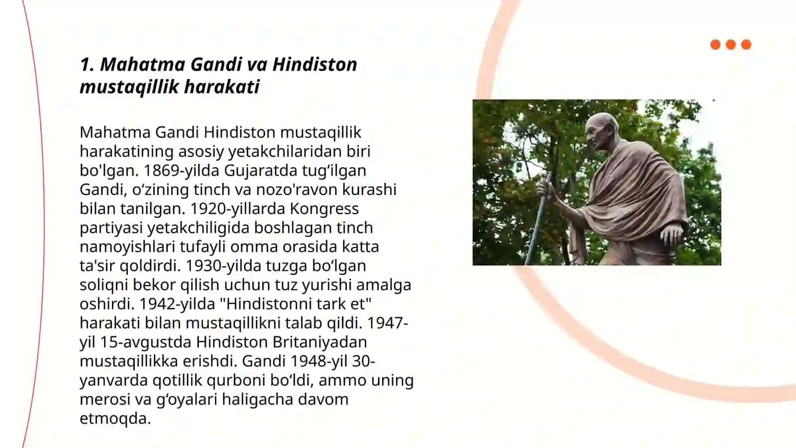 Mahatma Gandi va Hindiston mustaqillik harakati 3
