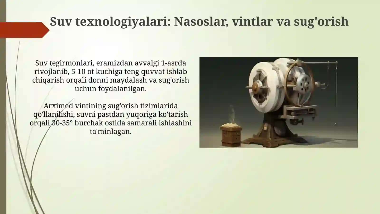 Qadimgi mexanik olimlar qurgan mashinalari (Arximed misolida) 3