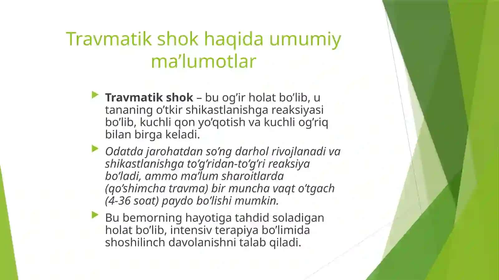 Travmatik shok 3