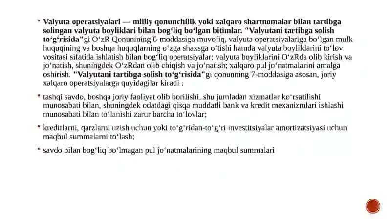 XALQARO VALYUTA OPERATSIYALARI 3