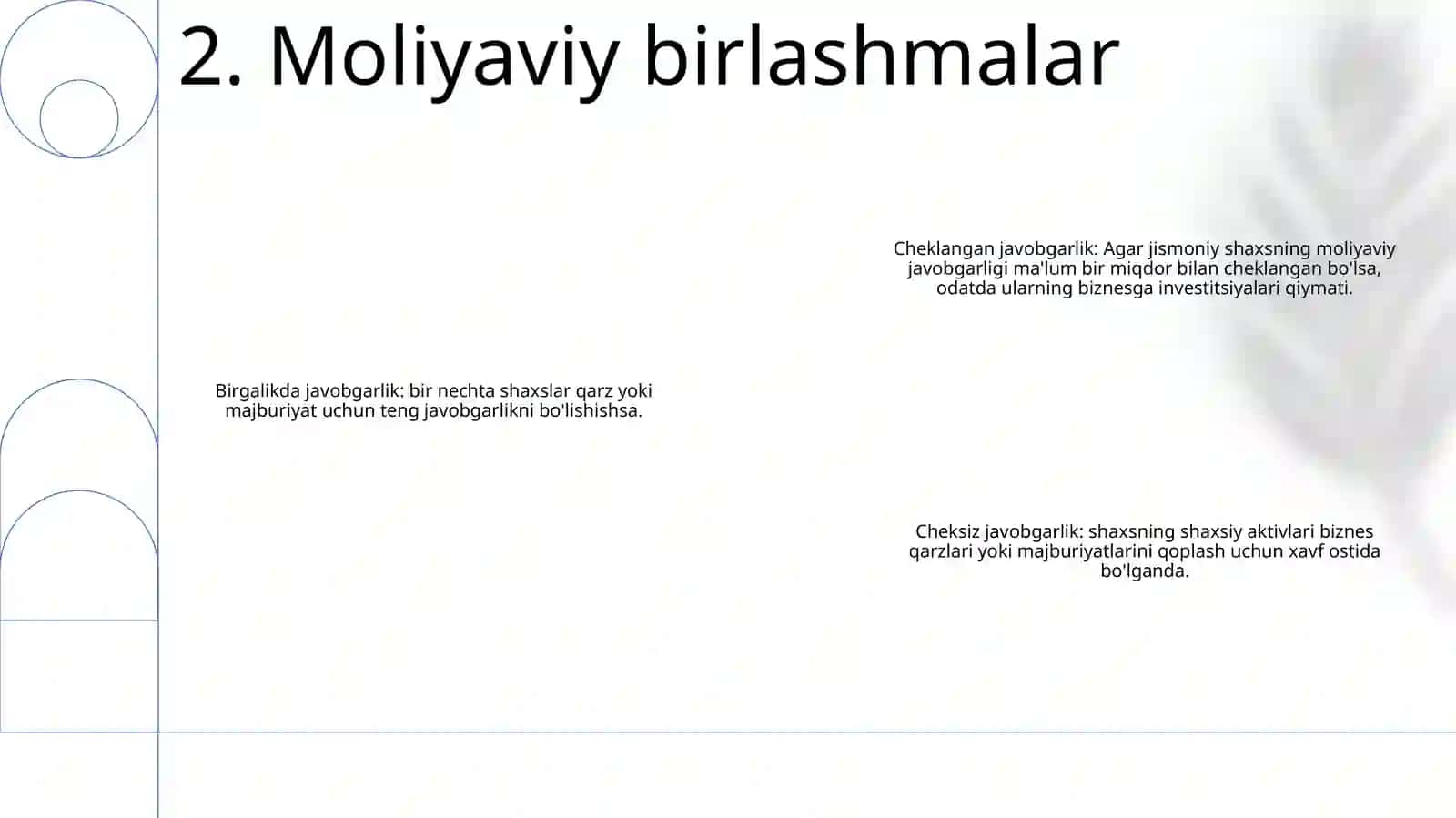 Moliyaviy Sohalari Va BoʻGʻInlari 3