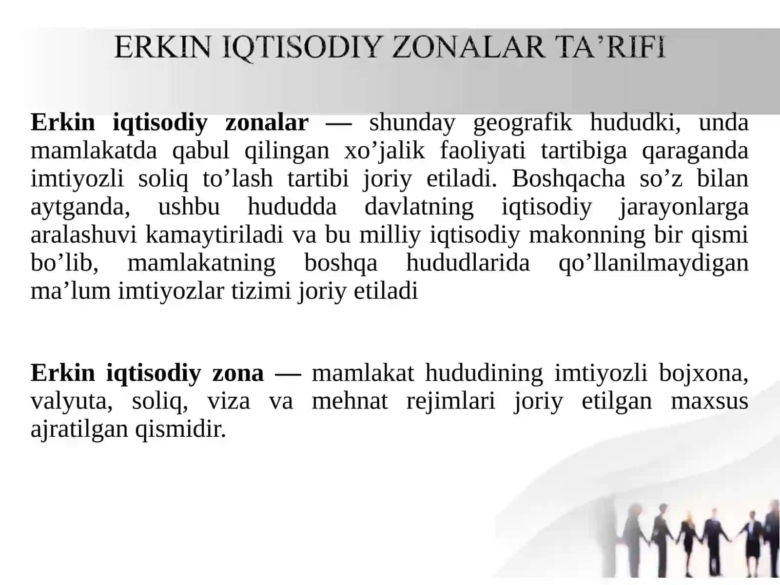 Erkin iqtisodiy zonalar 3