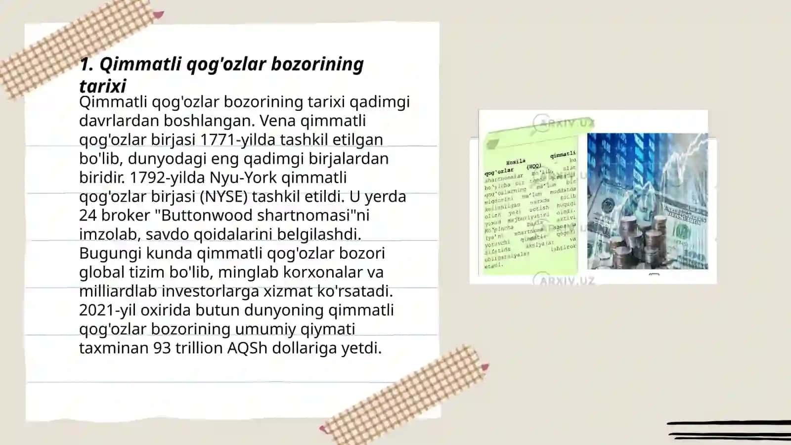 Qimmatli qogʻozlar bozori 3