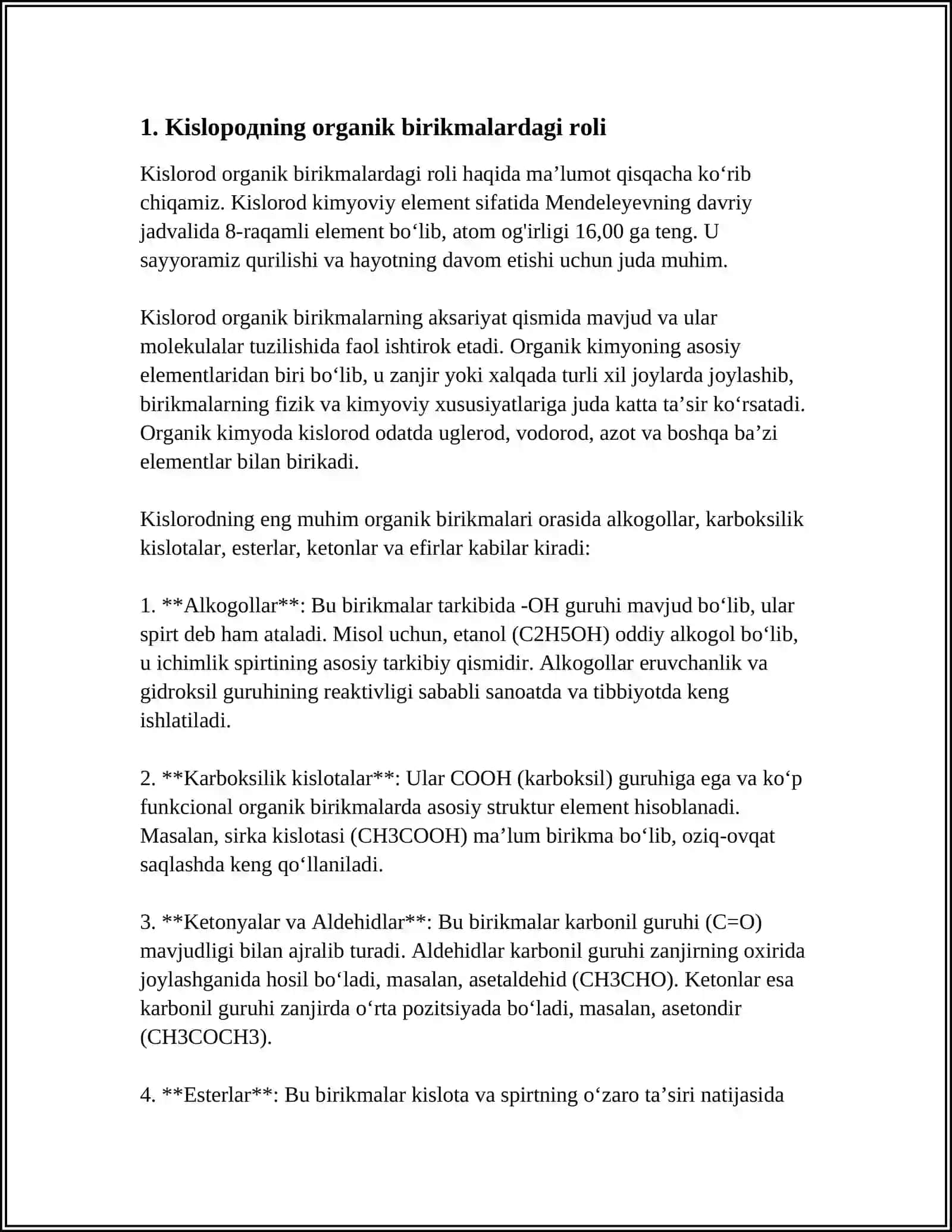 KISLOROD SAQLOVCHI ORGANIK BIRIKMALAR 3