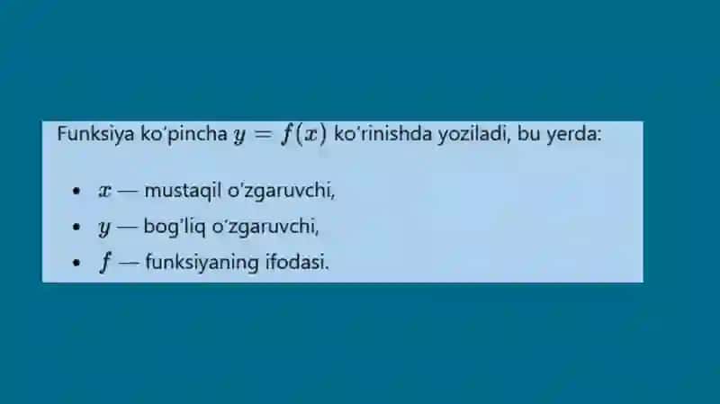 Funksiyalar ustida arifmetik amallar 3