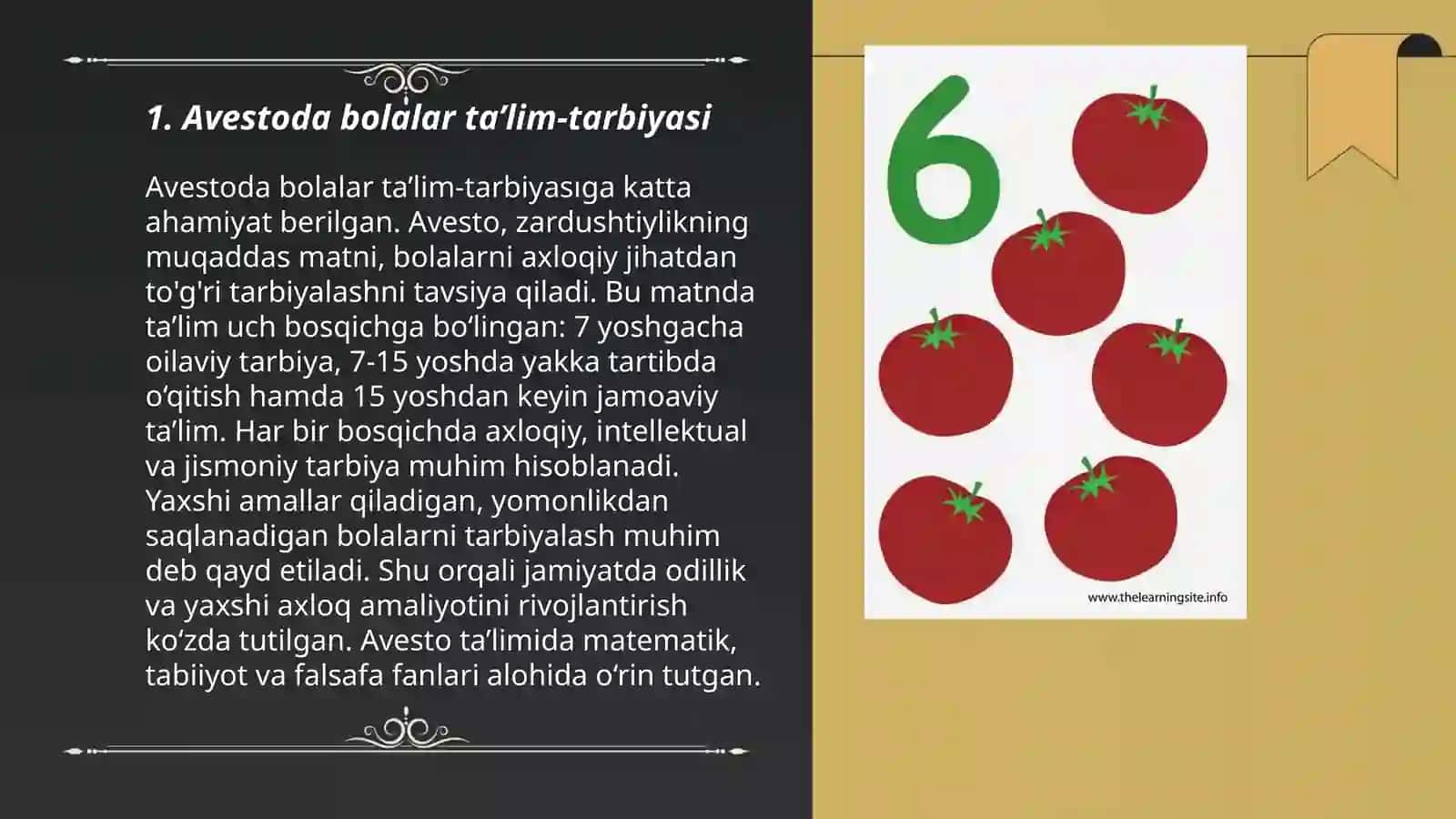 Avestoda bolalar ta’lim-tarbiyasi 3