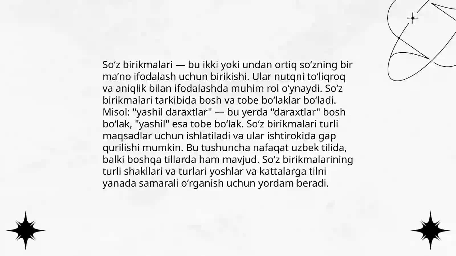 Yordamchi soʻzlar tasnifi 3