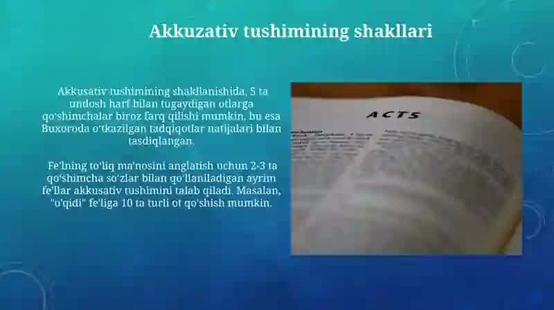 Akkuzativ tushimi 3
