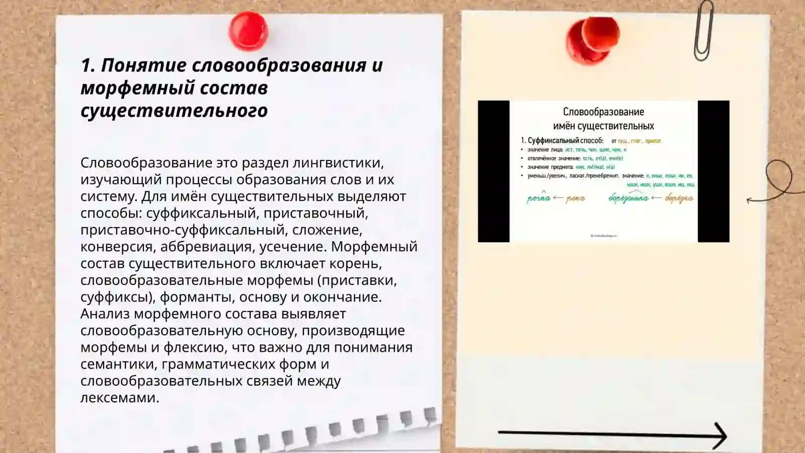 Словообразование имён существительных 3