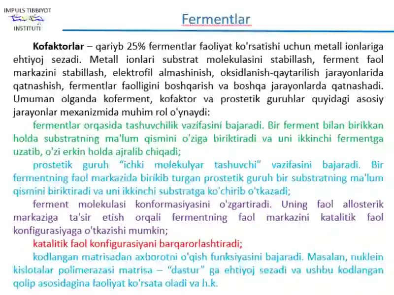 8-maruza Fermentlar 1 - PowerPoint 3