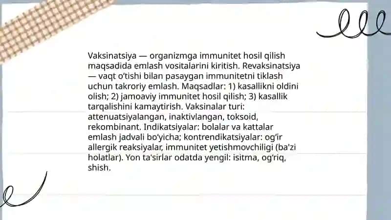 Vaksinatsiya va revaksinatsiya 3