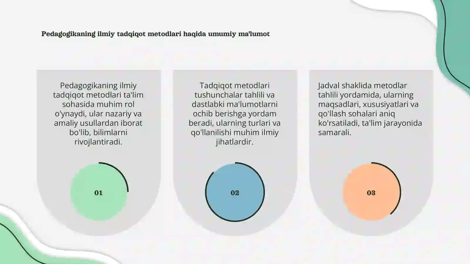 Pedagogikaning ilmiy tadqiqot metodlari 3