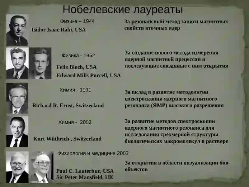 Современные физические и физико-химические процессы ЯМР, ПМР 3