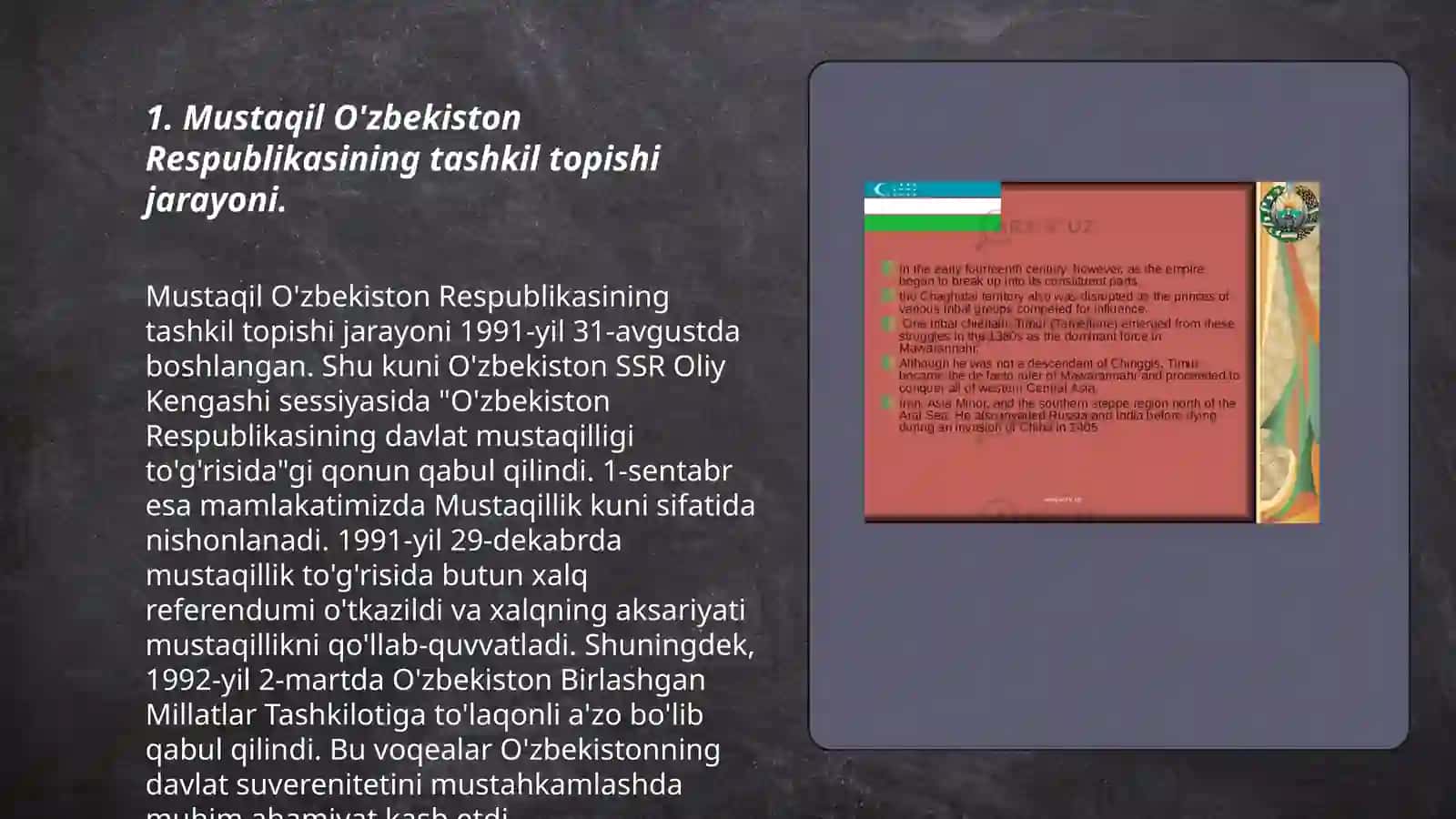 O'zbekistonning tashkil topishi va tarixiy ahamiyati 3