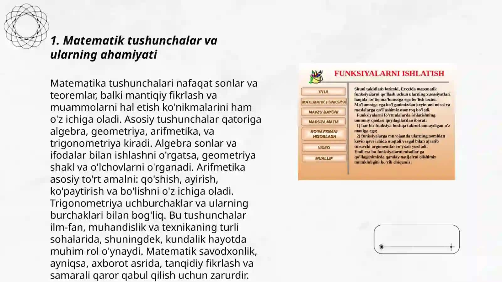 Matematik tushunchalarni shakllantirish manbalari 3