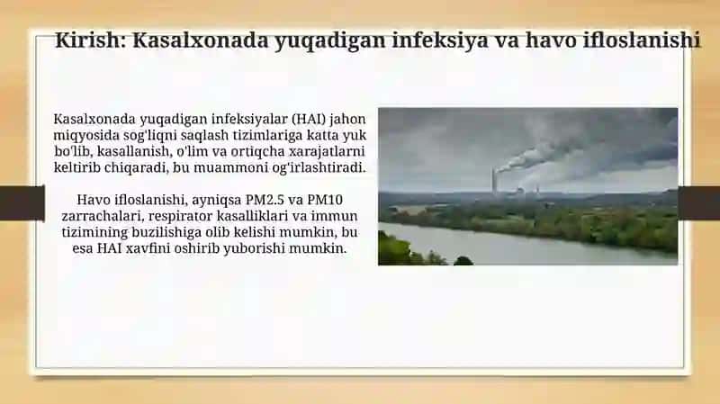 Kasalxona ichki infeksiyasi va havo muhitning ifloslanishi 3