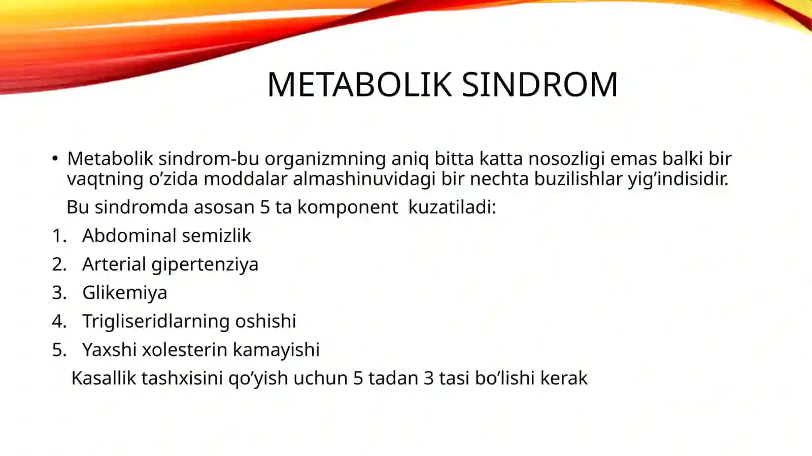 Metabolik Sindrom 3