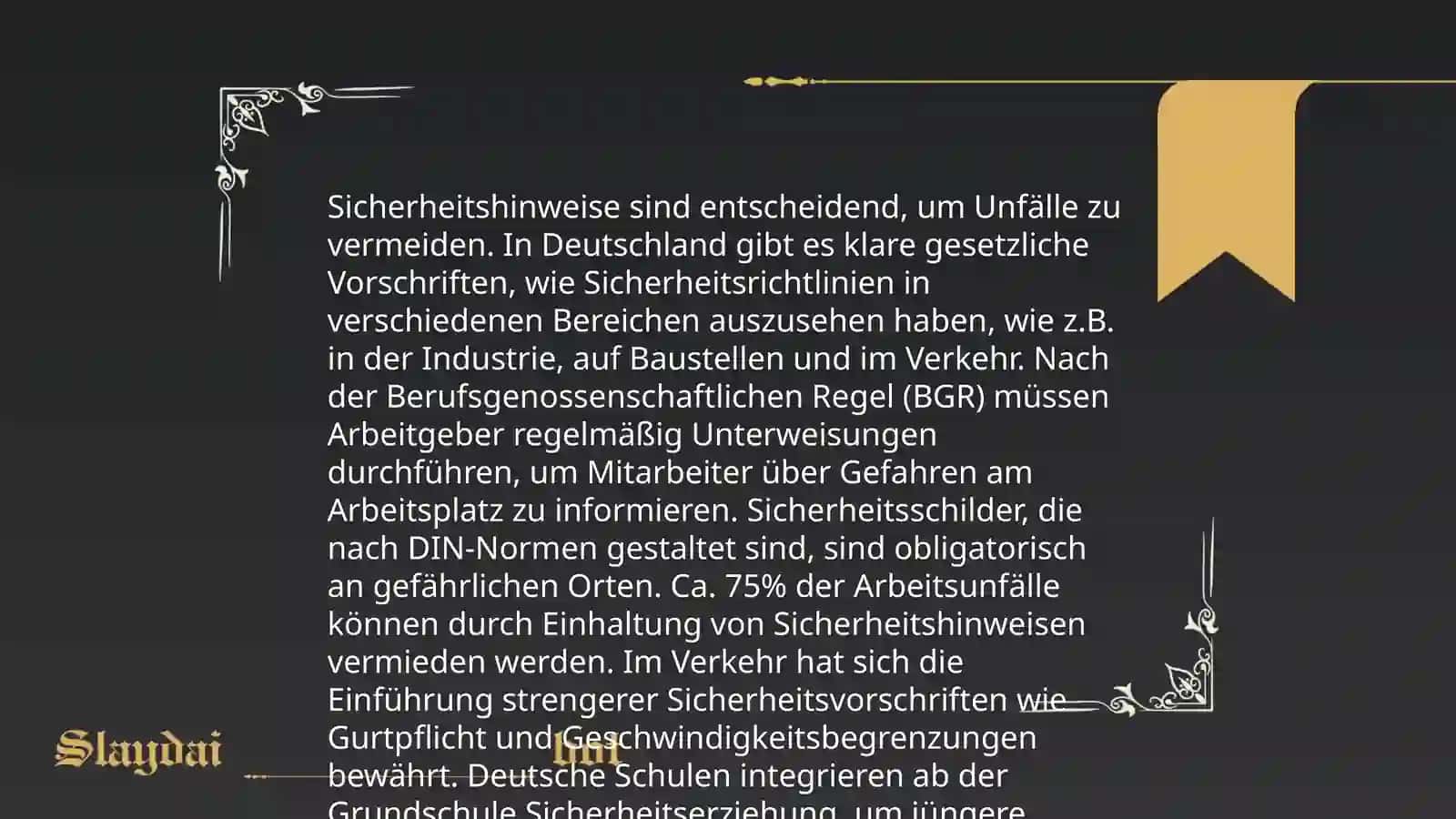 Sicherheitshinweise in Deutschland 3