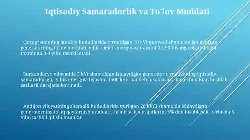 Shamol Qurilmasi Generatori 3