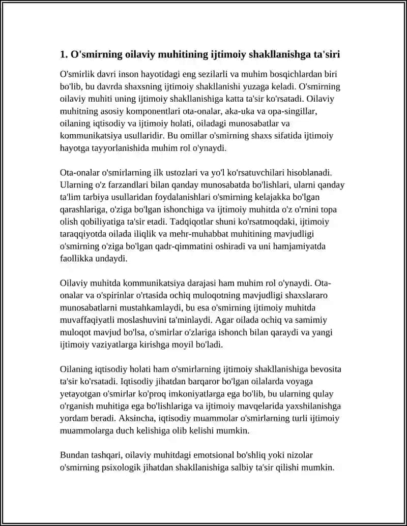 O'smirning Ijtimoiy Jihatdan Shakllanishi 3