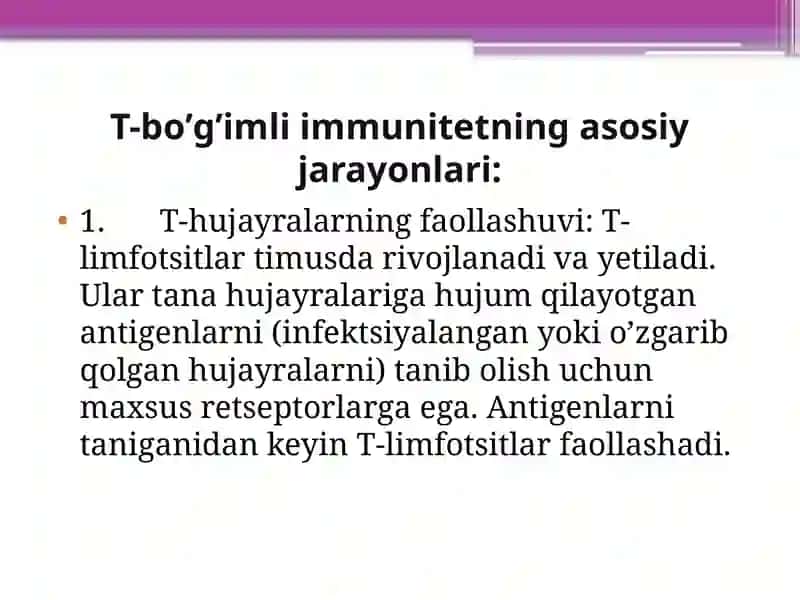 T-boʻgʻimli immunitet 3