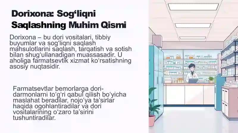 Dorixona. Doza va uning turlari. Biofarmatsiya fani 3