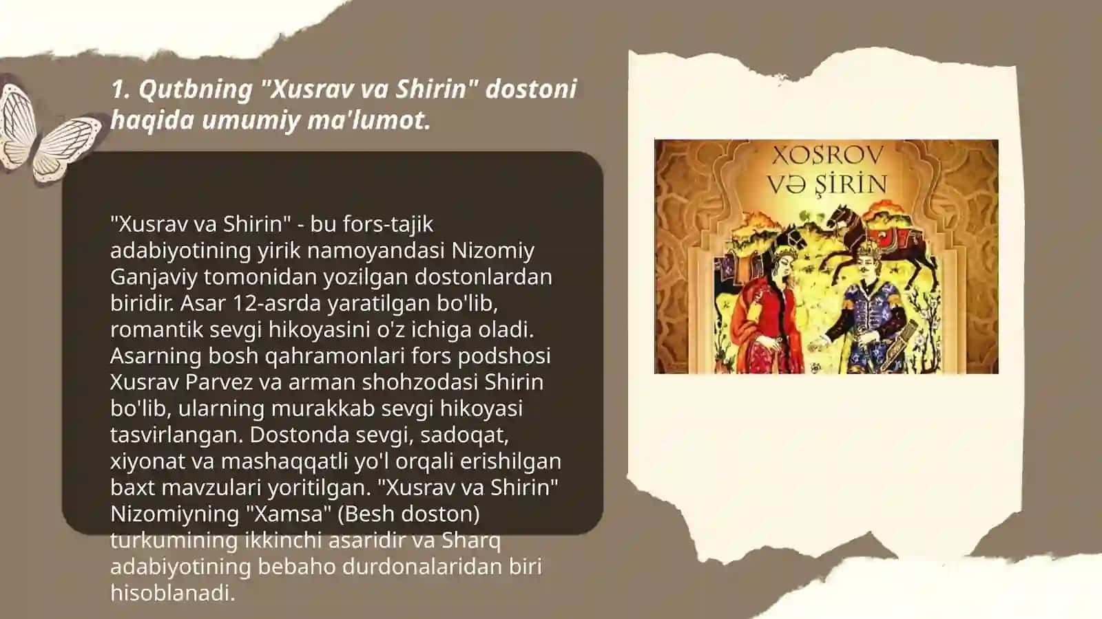Xusrav va Shirin dostoni 3