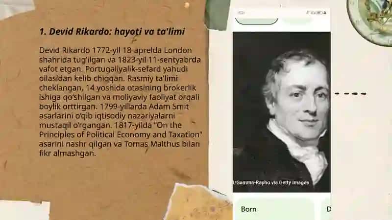 Devid Rikardo: hayoti va ta'limi 3