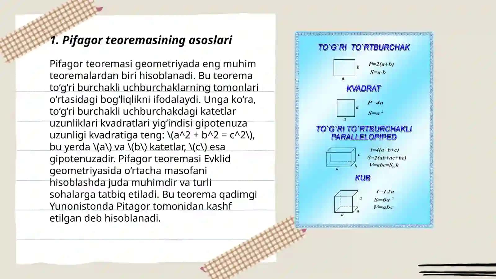 Pifagor teoremasi 3