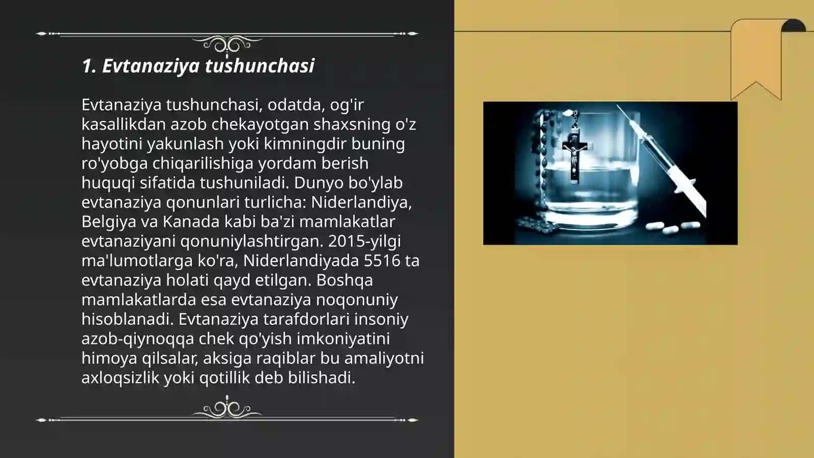 Evtanaziya muammolari 3