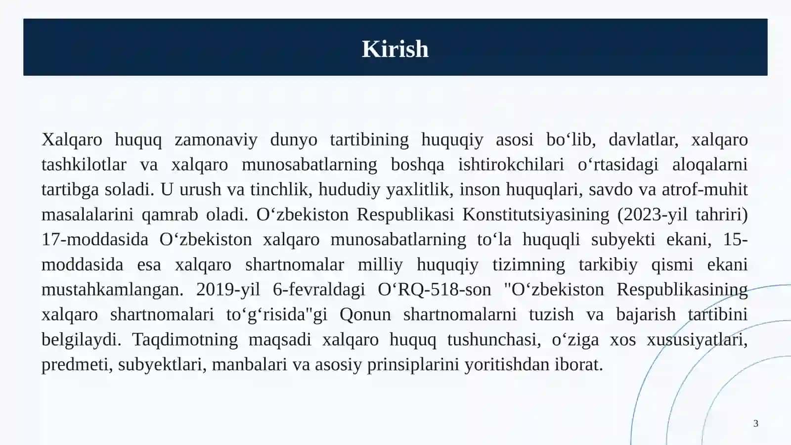 Xalqaro Huquq Tushunchasi va Predmeti 3