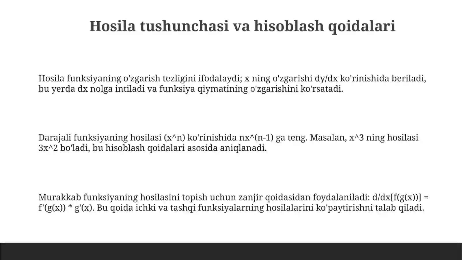 Hosilaningtadbiqlari 3