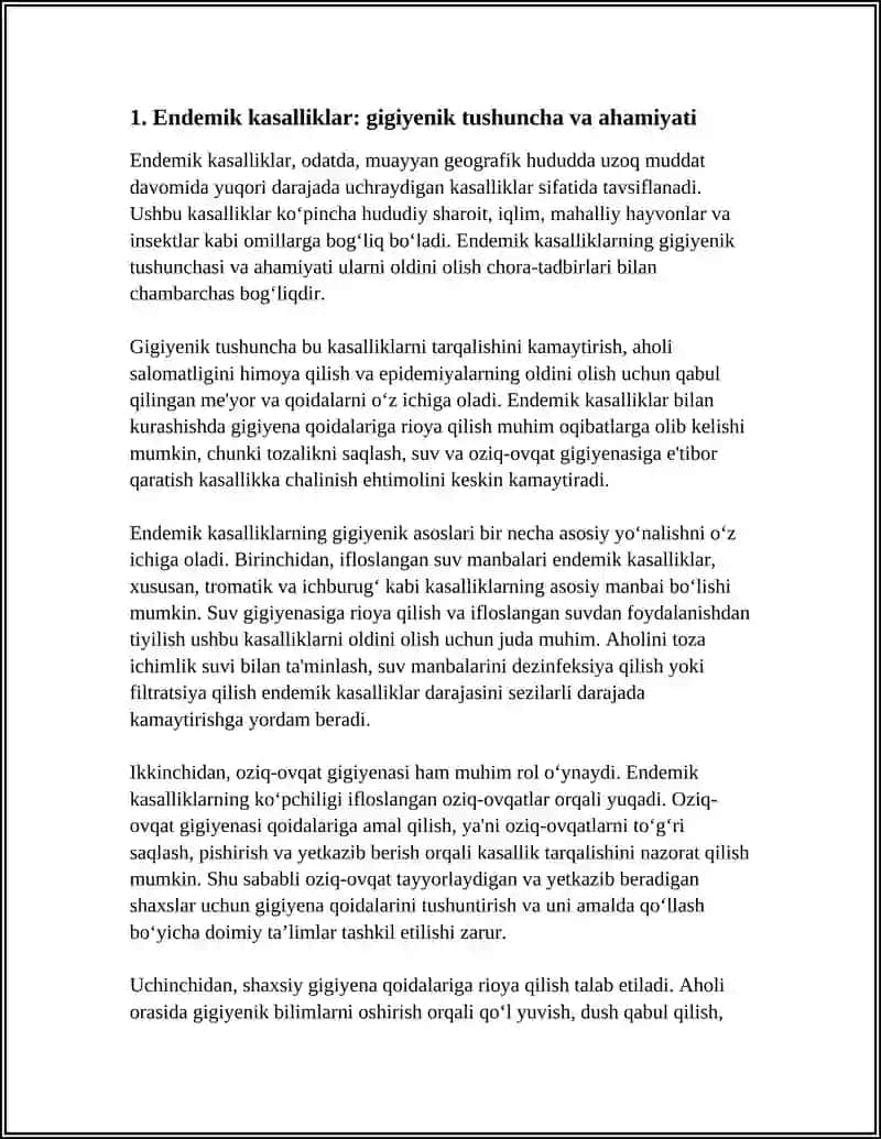 ENDEMIK KASALLIKLARNI OLDINI OLISHNI GIGIYENIK ASOSLARI 3