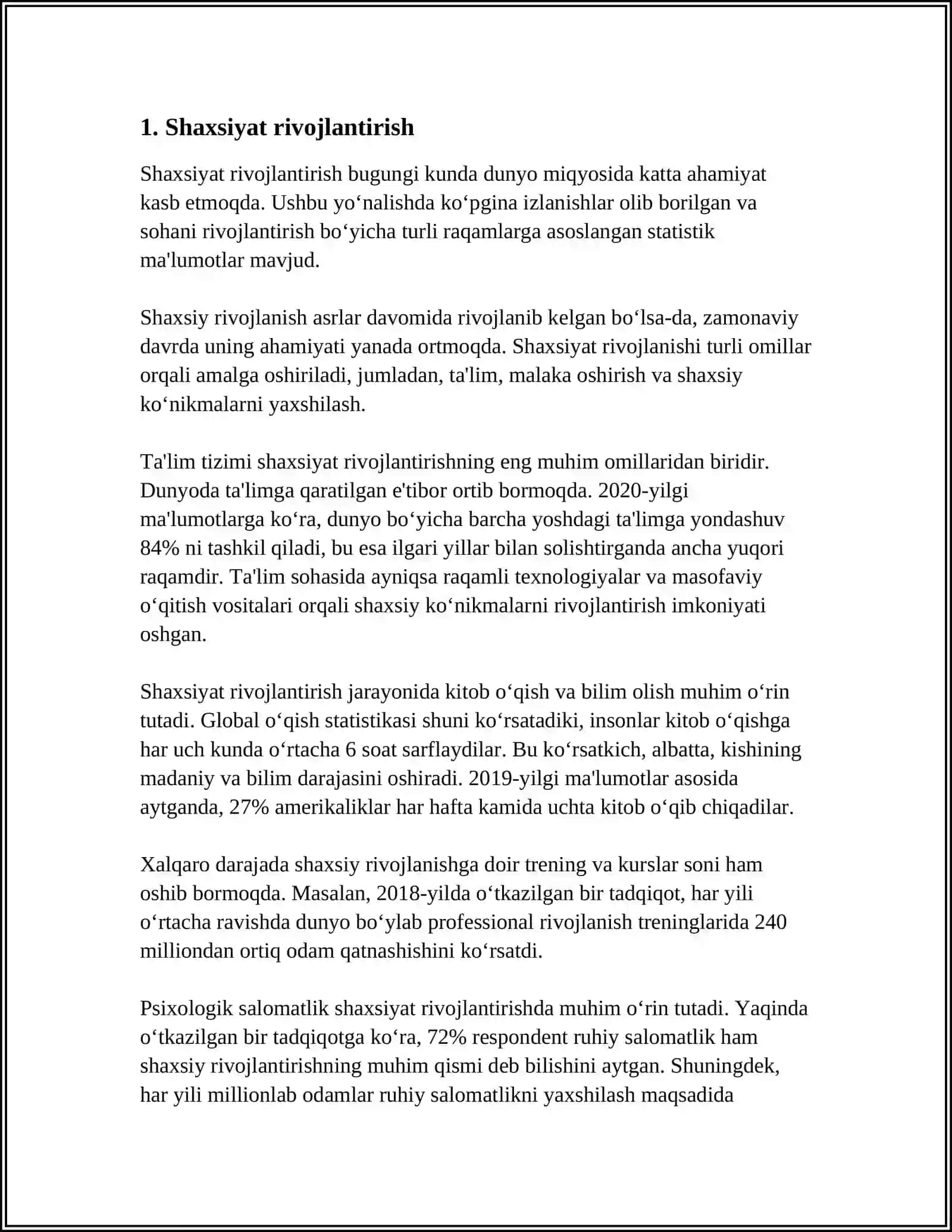 MUSTAQIL ISH Mavzu: INDIVIT VA INDIVIDUALLIK 3