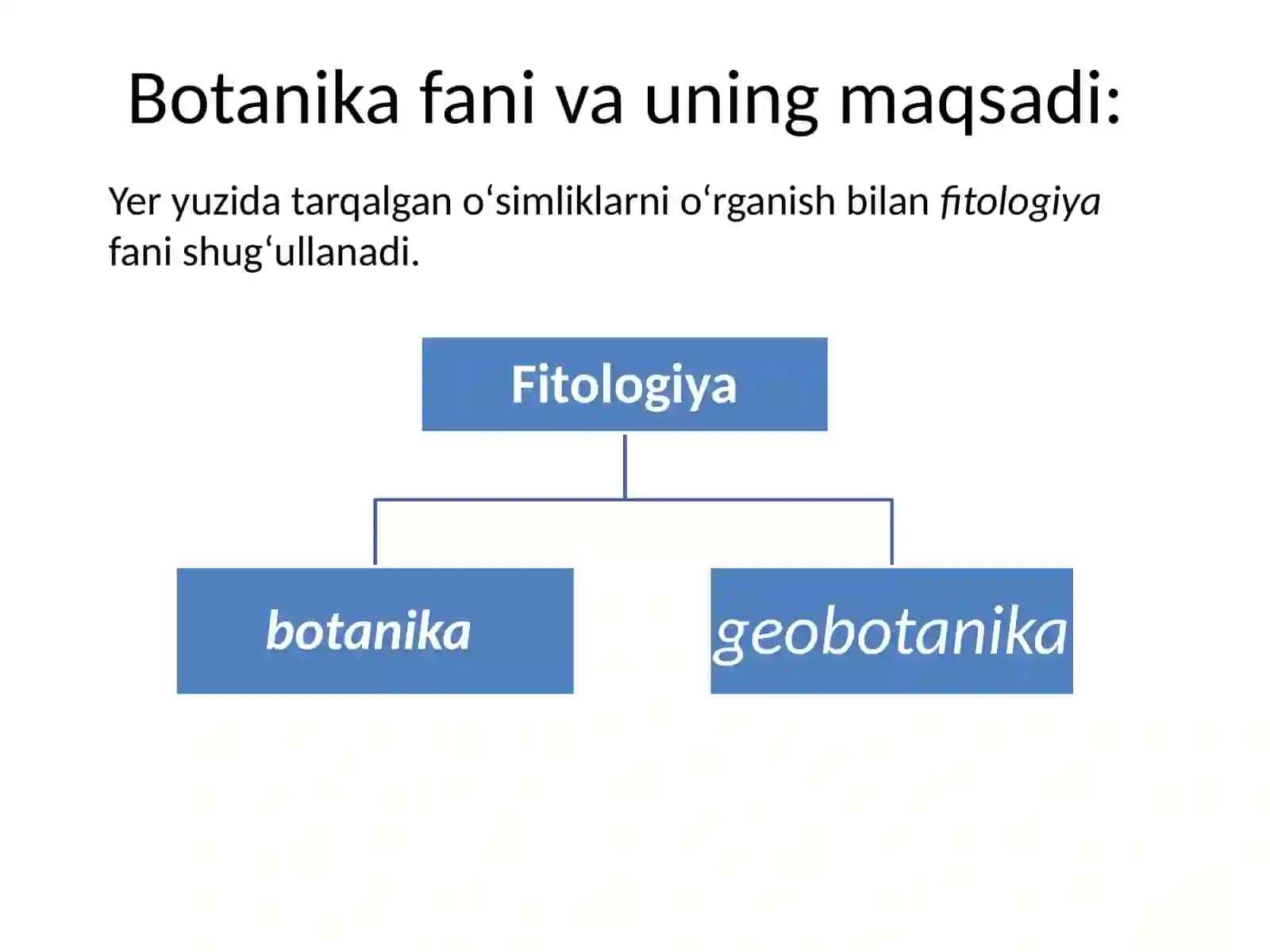 O`SIMLIKLAR XILMA-XILLIGI 3