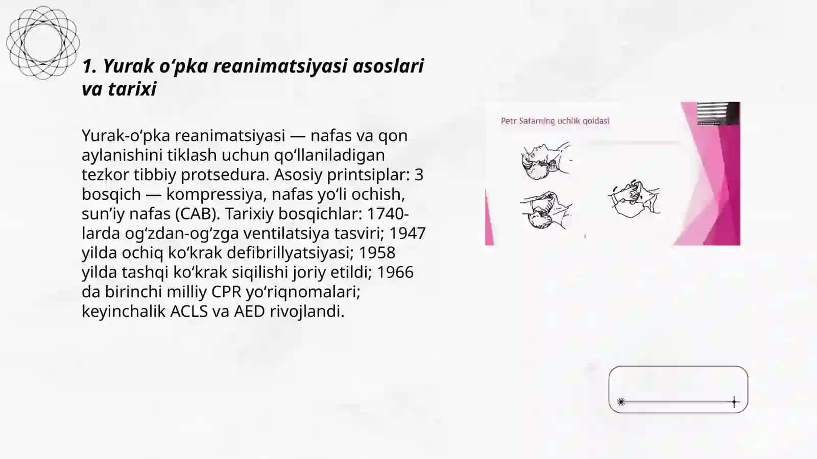 Yurak oʻpka reanimatsiyasi 3