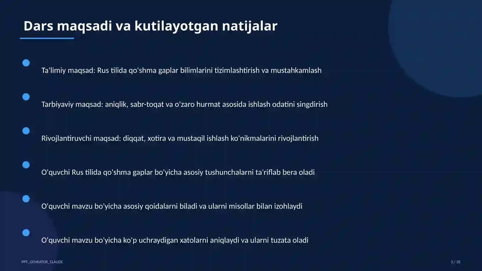 Rus tilida qo'shma gaplar (9-sinf) 3