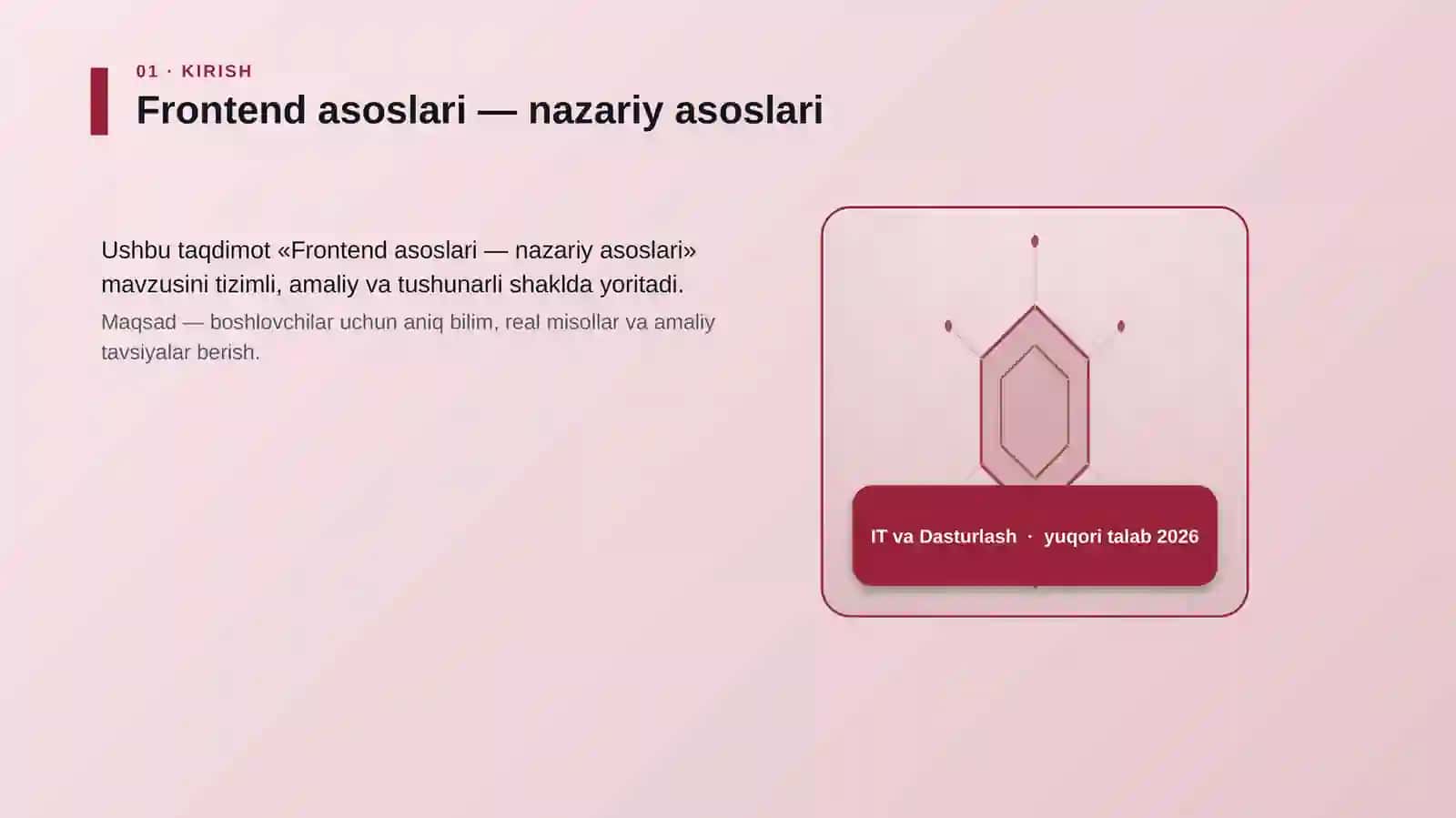 Frontend asoslari — nazariy asoslari 3