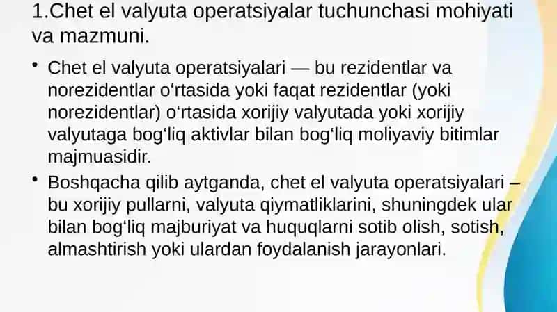 Moliyaviy hisobotda chet el valyutasidagi operatsiyalar hisobi 3