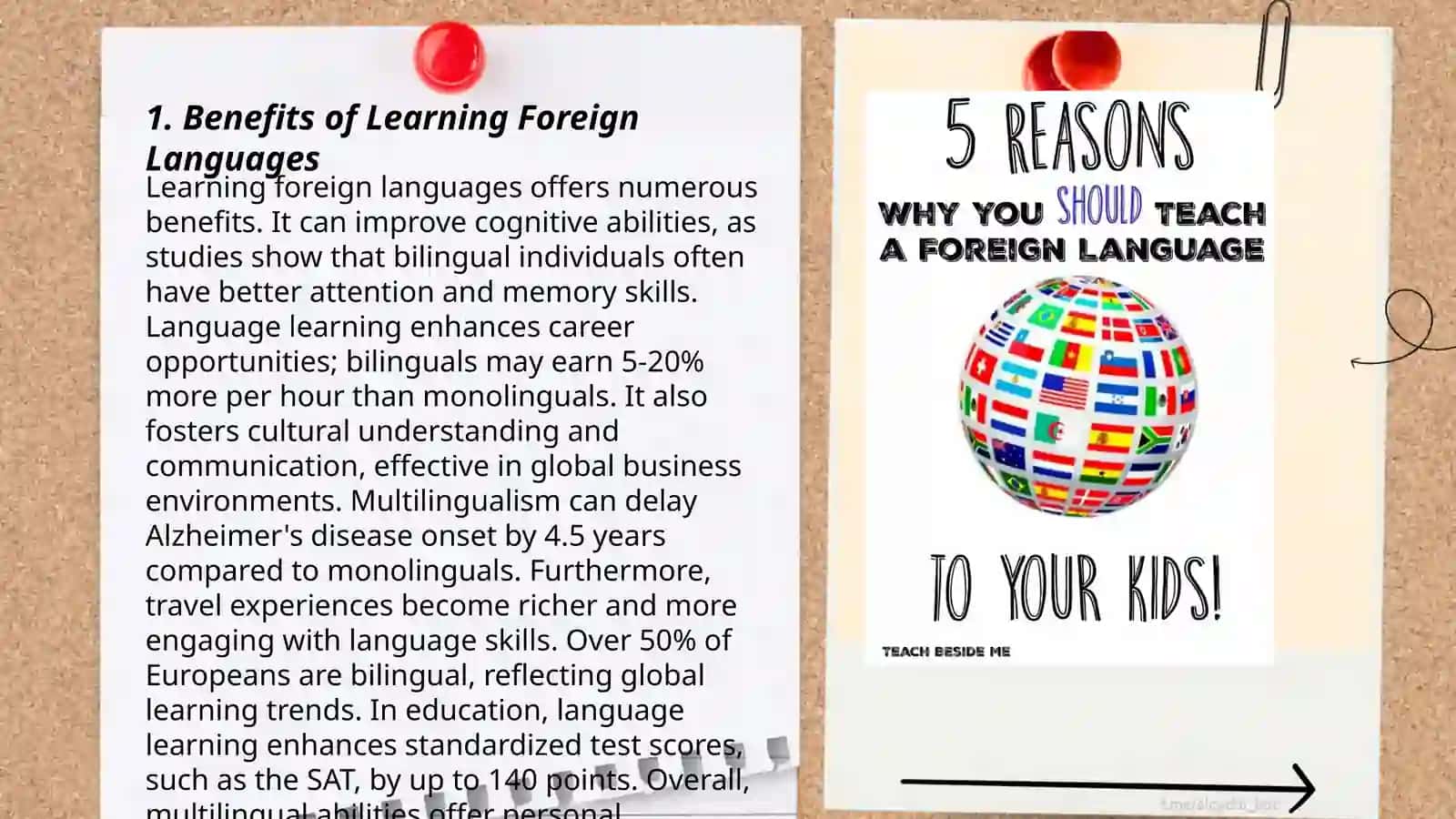We leam forieng languages 3