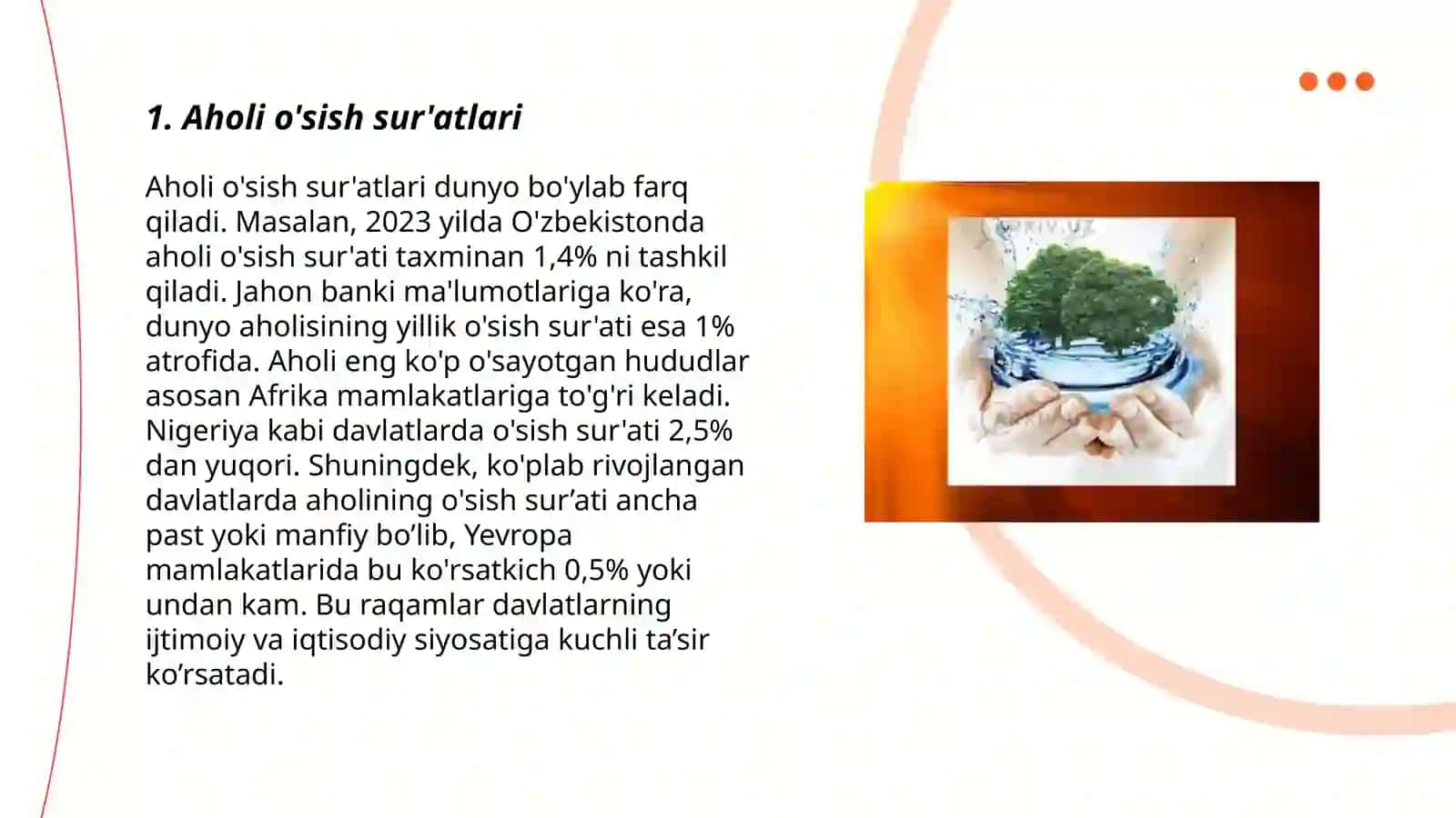 Ekalogiya va demografiya(aholini òsishi) 3