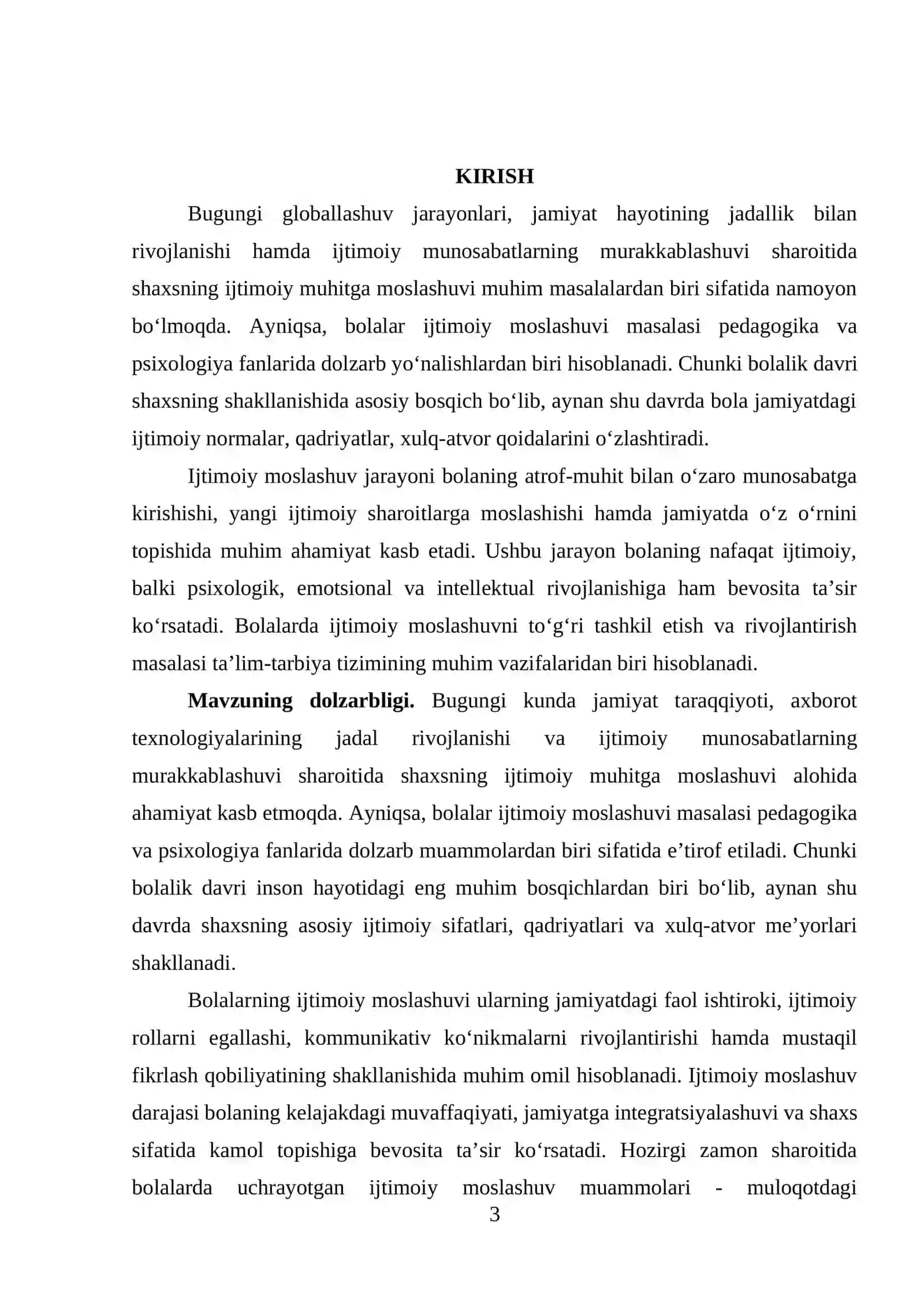 Bolalar ijtimoiy moslashuvi 3