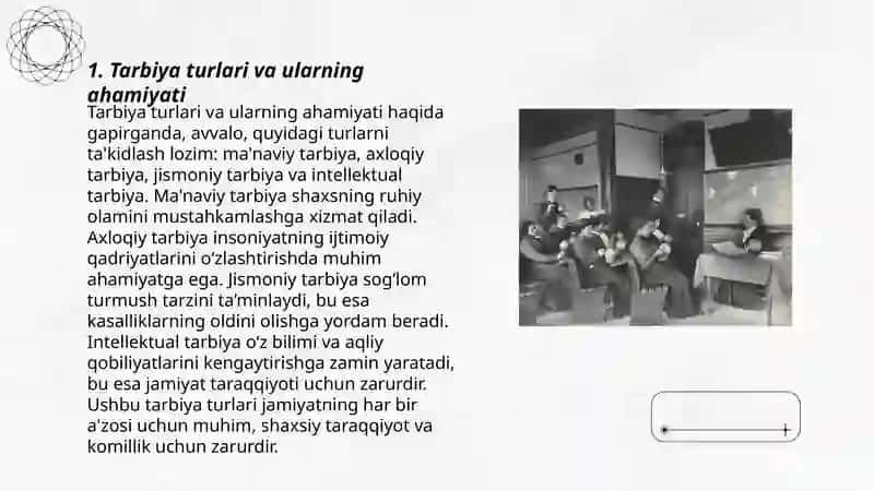 Tarbiya va ijtimoiy tarbiya. Ijtimoiylashuv mexanizmlari 3