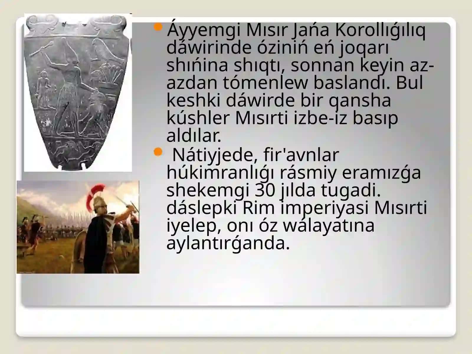 ÁYYEMGI MÍSÍR CIVILIZACIYASı 3