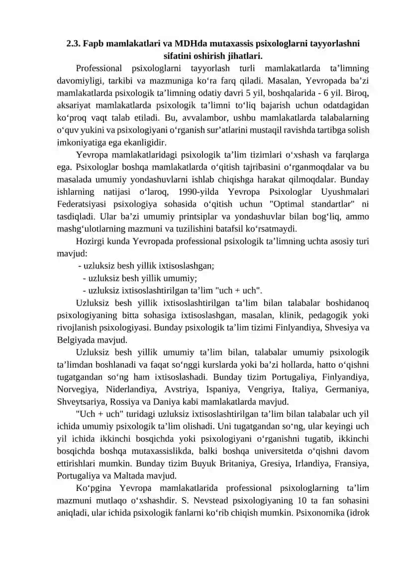 Psixologiya kasbiy faoliyat turlari 3