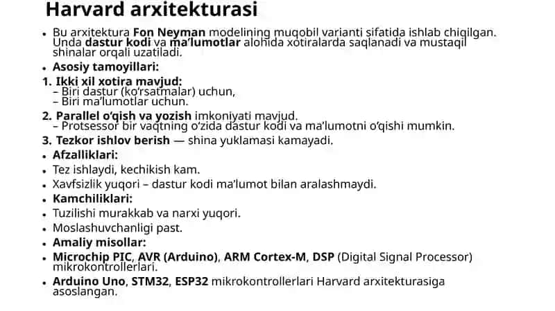 Fon Neyman arxitekturasi tamoyillari 3
